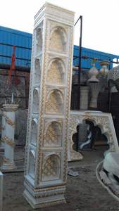 Pilares de boda con tema romano Pilares de boda del sur de la India Pilar de boda con tema de templo - Product Image 3