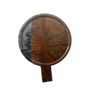 Tabla de cortar para utensilios de cocina hecha con piedra marrón y negra de fabricante al por mayor disponible al mejor precio directo de India - Product Image 3