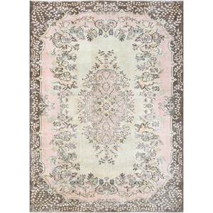 Vintage Large Area Pae-2752 Hand Knotted Wool <b>Rug</b> Red & Orange Floral Pattern for Home Living Room Hallway Teenagers' <b>Space</b> - Product Image 1