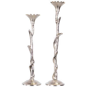 Ensemble de chandeliers à longue tige en fer, doré antique, métal durable, pour la décoration de Noël à la maison - Product Image 4