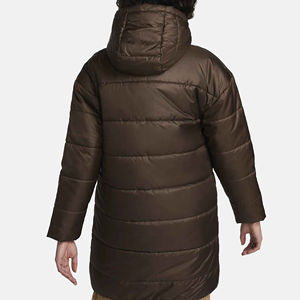 Meilleur prix de haute qualité femmes léger bouffant Satin veste manteau épais chaud hiver capuche respirant coton fini traitement - Product Image 3