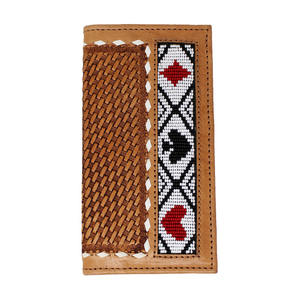 กระเป๋าสตางค์หนังวัวแท้สไตล์วินเทจ  แบบยาว  สำหรับทุกเพศ  ตกแต่งด้วยงานฝีมือ  ป้องกัน RFID  ปิดด้วยกระดุม  บุด้วยหนังแท้  ใช้ได้ทุกวัน  จุของได้เยอะ  เหมาะสำหรับทุกโอกาส - Product Image 1