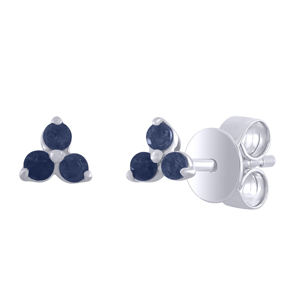 Pendientes de tuerca de diamantes de moda para mujer 18kt Amarillo Blanco oro rosa-ropa tradicional regular para boda - Product Image 3
