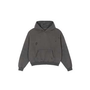 2026 Premium High-quality <b>Retro</b> Loose Short Hoodie for Teenagers With Dropped Shoulders Double Layered Hat Men's Hoodie - Product Image 1