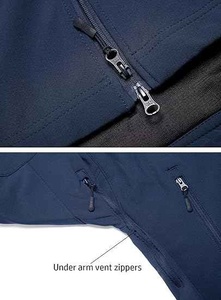 Vestes pour hommes Manteau softshell avec fermeture à glissière complète et veste isolée thermique pour homme - Product Image 3