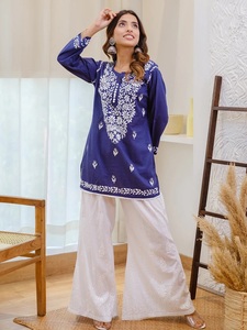 DERNIÈRE COLLECTION DE TOPS EN SOIE GEORGETTE IMPRIMÉE POUR FEMMES, OFFRE SPÉCIALE D'ÉTÉ - Product Image 4