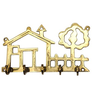 Handmade Vintage Brass Duck Family <b>Wall</b> <b>Key</b> Holder With 4 <b>Hooks</b> Decorative Antique Metal Geese <b>Key</b> Hanger For Home Decor - Product Image 4