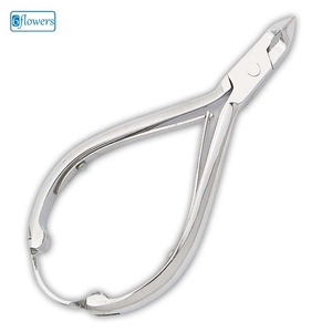 SFN#86 6flowers Professional Cuticle Nippers Manual Stainless Steel Nail Clippers for DIY Manicure <b>Pedicure</b> <b>Tools</b> - Product Image 1