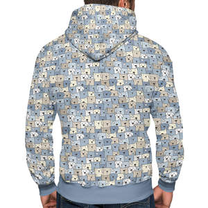 2025 Unisex High Quality Men's <b>Zip</b> Hoodie Stylish Sweatshirt with Custom Logo Sublimation <b>Stitching</b> for Winter - Product Image 4