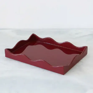 Plateau festonné hôtel vente en gros hôtel en bois décoratif hospitalité bijoux stockage plateau de service plateau d'affichage décoratif - Product Image 4