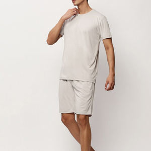 Conjuntos de Verano para Hombre, Conjuntos de Moda Ecológicos, Pantalones Cortos y Camiseta a Juego, Conjuntos de Punto de Algodón Ligeros y Transpirables - Product Image 3