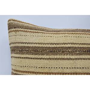 Style marocain 16x36 oreiller en laine beige luxe moelleux Vintage tissé Design antidérapant écologique amovible lavable Portable pour - Product Image 2