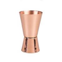 Jigger en Cuivre Pur de Qualité Supérieure, Agitateur à Cocktail en Verre, Article de Vaisselle Essentiel pour Bars et Hôtels, Matériau Métallique Très Demandé