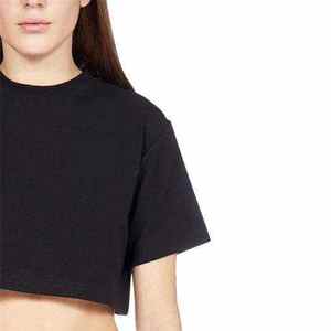 Tops Cortos para Mujer, Ropa de Verano, Tops Cortos Sexys de Algodón para Mujer, Camisetas Cortas Lisas para Mujer - Product Image 4