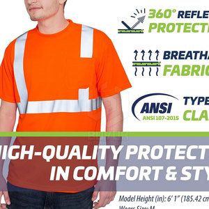 Sécurité Offre Spéciale personnalisée plusieurs tailles vêtements de travail OEM chemise de sécurité Construction vêtements haute visibilité chemise de sécurité réfléchissante - Product Image 2