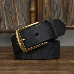Ceinture en cuir de qualité supérieure pour hommes en cuir véritable boucle ardillon ceintures en cuir fantaisie de haute qualité - Product Image 3