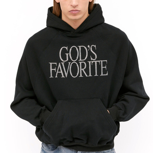 Sudaderas con Capucha de Felpa Ligera y Gruesa para Hombre con Pedrería, 100% Algodón Mezclado, Logotipo Personalizado para la Temporada de Invierno, MOQ - Product Image 1