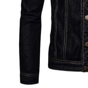 Chaquetas vaqueras de secado rápido y transpirables para hombre, precio barato de fábrica, recién llegado, ropa de calle, chaqueta vaquera de Color sólido para hombre - Product Image 6