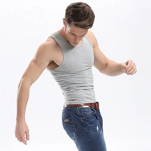 Camisetas sin mangas con estampado de logotipo deportivo para hombre, camisetas sin mangas de secado rápido para gimnasio, camisetas de tela de malla transpirable de punto de algodón, Fitness informal XL - Product Image 1