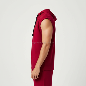 Conjunto Deportivo Personalizado Unisex para Gimnasio, Sudadera sin Mangas, Pantalones Cortos, Corte Ajustado, para Fisicoculturismo, Entrenamiento, Atletismo, Ligero - Product Image 3