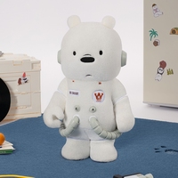 POP MART MEGA SPACE MOLLY 400% WE BARE BEARS Figurine en boîte mystère avec ABS PVC Polyester pour les fans de dessins animés