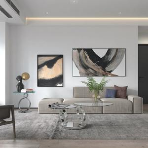 Mesa de Centro Moderna y Ecológica de Metal y Vidrio para Hogar, Bar, Hotel y Restaurante - Product Image 4