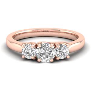 Reyes แหวนแหวนหมั้น925สุดหรูสีเงินสเตอร์ลิงสำหรับผู้หญิง0.88เจียระไนทรงกลมเพชรโมอิสซาไนต์สำหรับงานแต่งงาน - Product Image 6