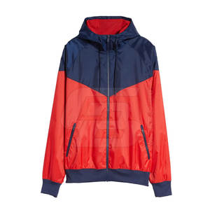 Veste coupe-vent à col montant imperméable pour hommes personnalisée style rue pour la saison d'hiver vente d'entraînement en plein air faite en non-tissé - Product Image 1