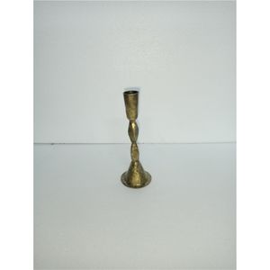 Bougeoir en métal doré industriel fait à la main, minimaliste, pour bougies coniques, pour mariage, banquet, décoration de fête, bougeoir en laiton - Product Image 1