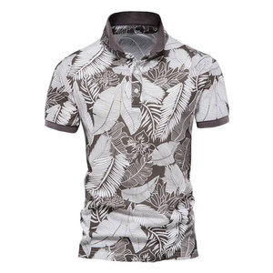 2023 Men's Short Sleeve for Polo <b>Shirt</b> New Fashion Top Knitted Polyester Sublimation Printed <b>Collar</b> <b>T</b>-<b>Shirts</b> - Product Image 1