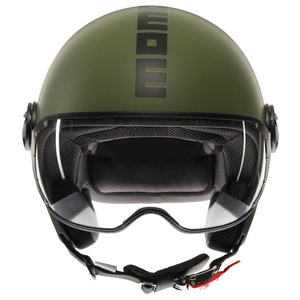 Casque de moto jet classique tout-terrain Momo Design FGTR, demi-face, taille XL, avec fermeture rapide et visière, état neuf - Product Image 4