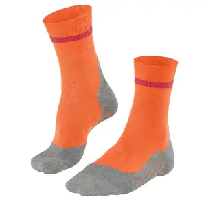 Calcetines deportivos informales para hombre y mujer, calcetín de algodón antideslizante, transpirable, OEM, Color naranja, venta al por mayor