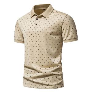 Jersey de manga corta informal de negocios para hombre para Polo Nuevo cuello vuelto para hombre impreso para polo - Product Image 1