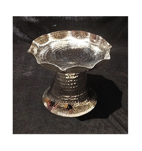 Bol de nourriture martelé en acier inoxydable avec support de feuille d'aluminium Vaisselle de qualité supérieure Bol à chocolat en vrac - Product Image 3