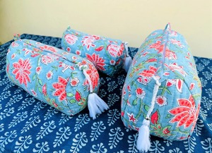 Best Quality Vintage Style Large Capacity Durable Water Resistant <b>Waterproof</b> Eco-Friendly Cotton Case Makeup <b>Bags</b> Zipper Closure - Product Image 3