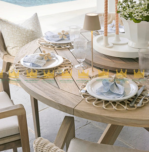 Plato de Presentación de Ratán Tejido a Mano al por Mayor, Elegante Plato Decorativo para Bodas y Alquileres - Product Image 4