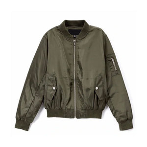 Streetwear au design moderne et épuré Blouson aviateur matelassé avec poignets côtelés Blouson aviateur léger et décontracté pour hommes - Product Image 2