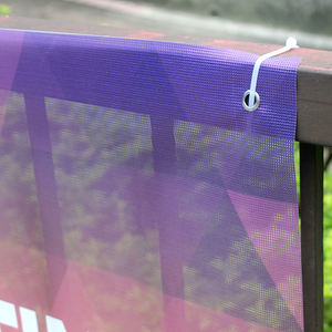 Pancarta de Malla de Gran Formato al por Mayor con Esquinas Reforzadas y Dobladillo de Cuerda para Paredes Laterales de Carpas para Eventos - Product Image 3