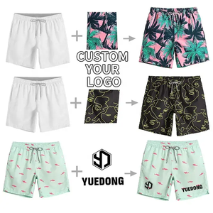 Short de surf en polyester de haute qualité pour hommes, logo personnalisé, vêtements de sport d'été, coupe ample et respirante, pour surf, fitness et surf - Product Image 3