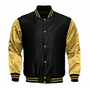 Chaqueta universitaria con logotipo personalizado | Manga de béisbol de la Universidad | Estilo Letterman bordado | - Product Image 1