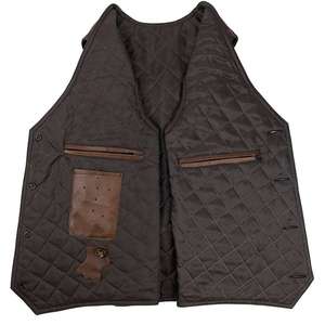 Gilet en cuir de vachette décontracté pour hommes, belle et jolie veste en peau de vache avec logo avant pour le printemps - Product Image 4