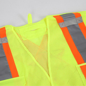 Gilet de travail respirant personnaliser les vêtements de travail de protection en plein air gilet de sécurité des travailleurs de la construction en gros gilet multi-poches - Product Image 4
