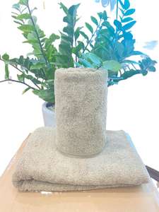 ผ้าขนหนูอาบน้ำสีพื้น 100% ผ้าฝ้ายทออย่างดี นุ่มสบายผิว เหมาะสำหรับใช้ในบ้าน - Product Image 4