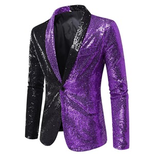 Costume décontracté d'été pour hommes Blazer brodé drapé de créateur en satin à sublimation de qualité supérieure Blazers pour hommes amples à double boutonnage - Product Image 6