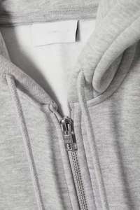 Sweat à capuche oversize pour femme, style streetwear, fermeture éclair, 100% coton, respirant, impression de logo personnalisée, OEM - Product Image 4