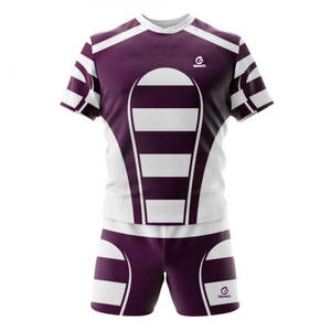 Uniforme de Rugby de Alta Calidad 100% Poliéster, Personalizable, Tallas Grandes, Marca Privada con Nombre de Equipo Personalizado, Superventas para Hombre - Product Image 2