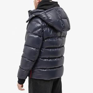 Veste matelassée noire personnalisée avec capuche détachable nouveau style de vêtements de rue d'extérieur vestes d'hiver pour hommes - Product Image 3