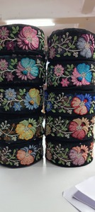 เสื้อคลุมปักลายดอกไม้สไตล์ดูไบสำหรับผู้หญิงมุสลิมขอบลูกไม้เป็นมิตรต่อสิ่งแวดล้อมสำหรับรองเท้าเสื้อผ้ากระเป๋าสำหรับโอกาสพิเศษ - Product Image 5