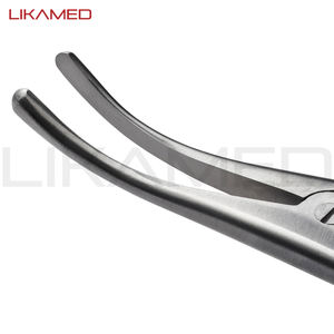 Trakeotomi ve Cricothyrotomy paslanmaz çelik için LIKAMED Trousseau trakeal dilatör düz kavisli kelepçe - Product Image 4