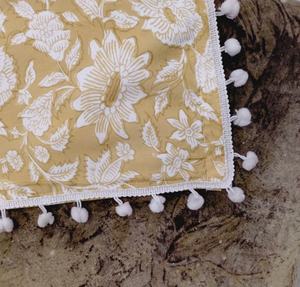 100% rideaux en coton imprimé bloc à la main Style bohème pour les décorations de fenêtre de salon et d'hôtel - Product Image 3